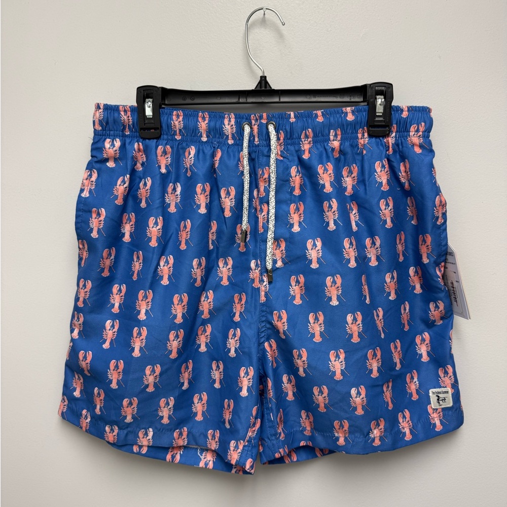 The Endless Summer Lobster Print Swim Trunks